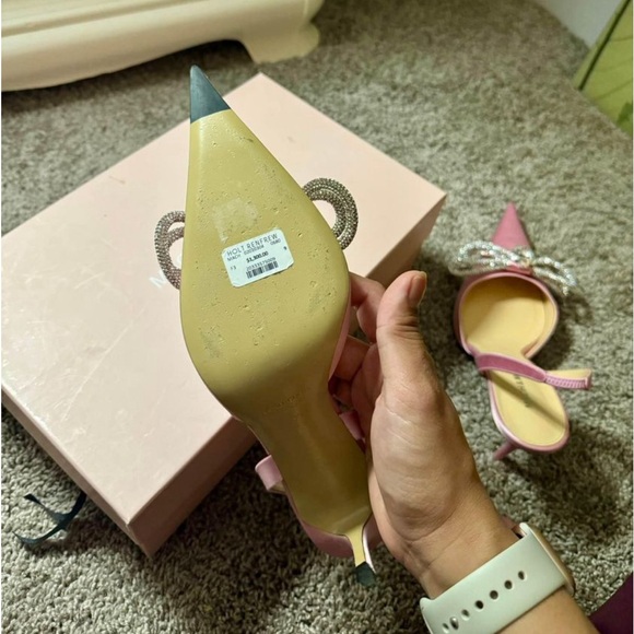 Mach & Mach Pink Sling Back Size 39 - Picture 5 of 5